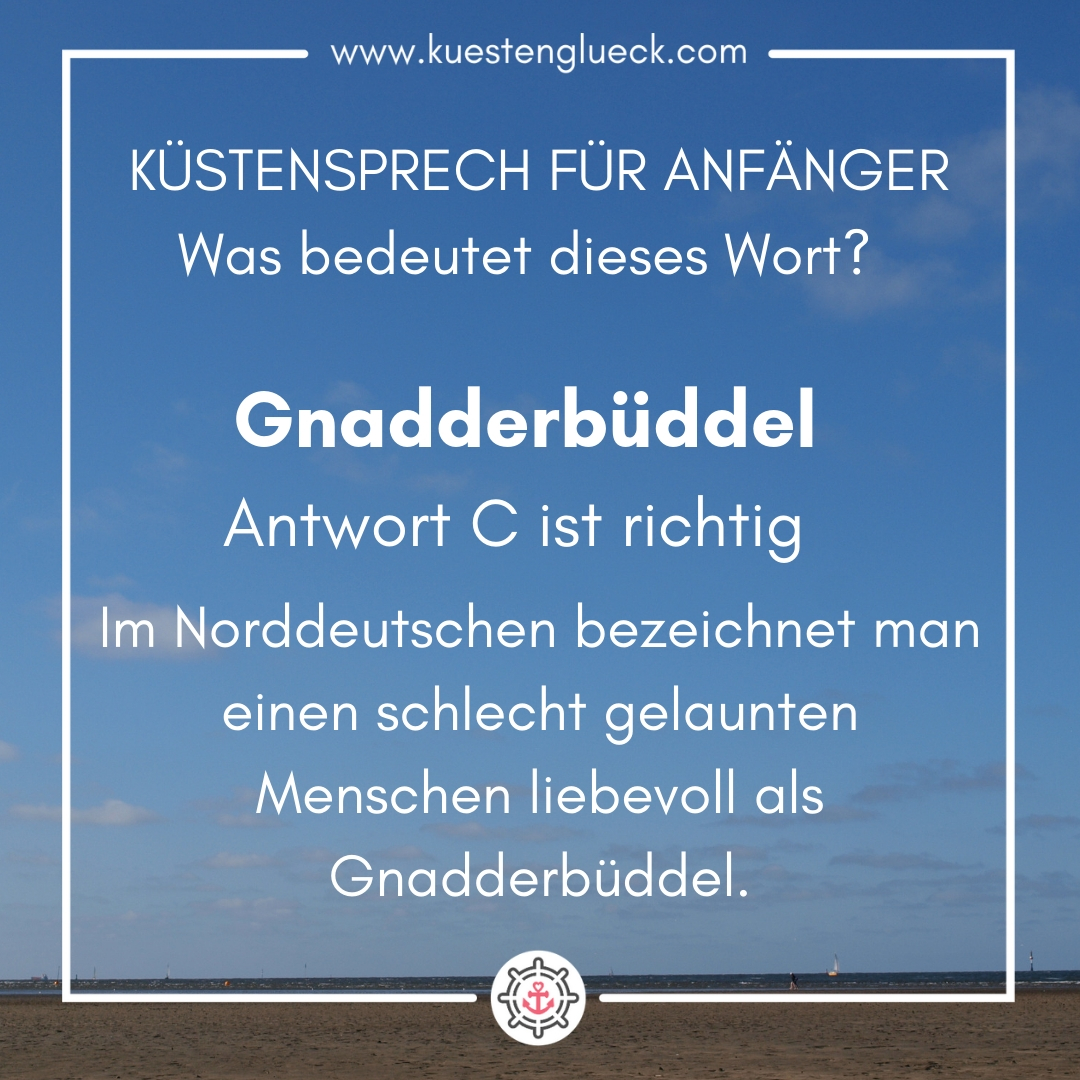 Antwort Gnadderbüddel