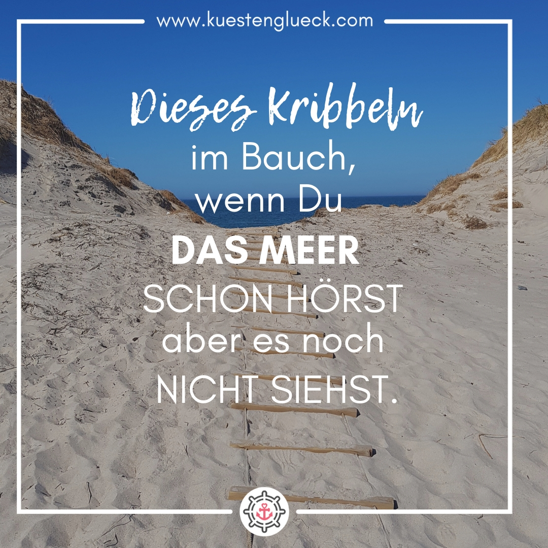 Dieses Kribbeln Im Bauch I Meer Spruch I Kustengluck