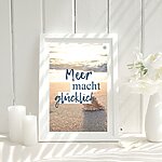 Meer Sprüche Poster Strand Meer Mach Glücklich Kuestenglueck 4