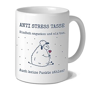 Kaffeetasse Freude Becher Kaffeebecher Anti Stress Kuestenglueck