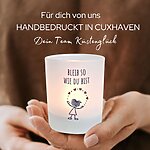 Windlicht Glas Bleib So Spruch Geschenk Frauen Geburtstag Teelichthalter Kerze Kuestenglueck5