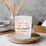 Windlicht Glas Gluecksmomente Geschenk Frauen Geburtstag Teelichthalter Kerze Kuestenglueck3