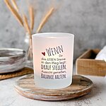 Windlicht Glas Spruch Balance Lustig Geschenk Frauen Teelichthalter Kerze Geburtstag Kuestenglueck2