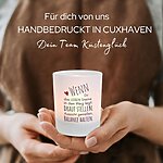 Windlicht Glas Spruch Balance Lustig Geschenk Frauen Teelichthalter Kerze Geburtstag Kuestenglueck5