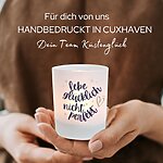 Windlicht Glas Spruch Gluecklich Nicht Perfekt Geschenk Geburtstag Deko Teelichthalter Kerze Kuestenglueck4