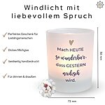 Kerzenglas Mutmacher Wunderbar Geschenk Geburtstag Kuestenglueck