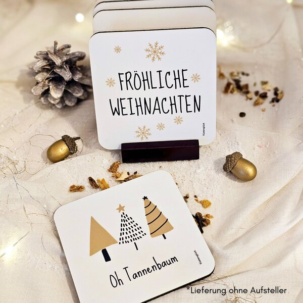 Untersetzer Froehliche Weihnachten Set Geschenkidee Neu 3 Kuestenglueck