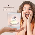 Windlicht Glas Spruch Beste Freundin Duden Geschenk Geburtstag Teelichthalter Kerze Deko Kuestenglueck4