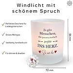 Windlicht Glas Mit Spruch Herz Geschenk Frauen Geburtstag Teelichthalter Kerze Kuestenglueck 1