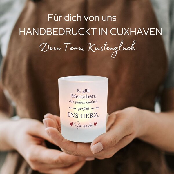 Windlicht Glas Mit Spruch Herz Geschenk Frauen Geburtstag Teelichthalter Kerze Kuestenglueck 7