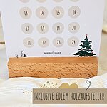 Adventskalender To Go Weiß Beige Schwarz Kuestenglueck 3