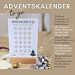 Adventskalender To Go Weiß Beige Schwarz Kuestenglueck 4