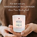 Windlicht Glas Spruche Freundeglueck Geschenk Freundschaft Teelichthalter Kerze Deko Kuestenglueck5