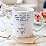 Tasse Um Diese Uhrzeit, Geschenk, Geburtstag, Büro, Kuestenglueck