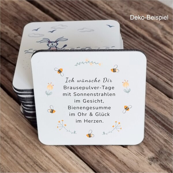 Untersetzer Gute Laune Brausepulver Geschenk Tischdeko Kuestenglueck