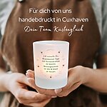 Windlicht Glas Spruch Brausepulver Geschenk Frauen Geburtstag Teelichthalter Kerze Kuestenglueck1