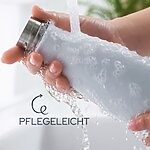 Thermosflasche Edelstahl Trinkflasche 500ml Camping Weiß Kuestenglueck