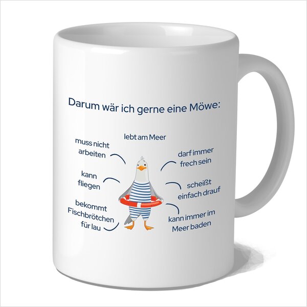 Tasse Möwe Geschenk, Geburtstag3