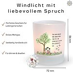 Windlicht Glas Spruch Gluecklich Sein Geschenk Geburtstag Frauen Teelichthalter Kerze Deko Kuestenglueck