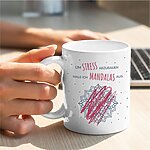 Tasse Mandala Geschenk Büro Humor, Geburtstag