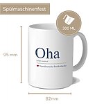 Tasse Oha Geschenk Humor, Geburtstag12