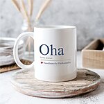 Tasse Oha Geschenk Humor, Geburtstag