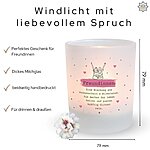 Windlicht Glas Freundinnen Geschenk Geburtstag Teelichthalter Spruch Freundin Kuestenglueck