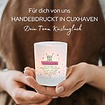 Windlicht Glas Freundinnen Geschenk Geburtstag Teelichthalter Spruch Freundin Kuestenglueck5