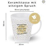 Kassetten Tasse Geschenk Geburtstag Büro Kuestenglueck