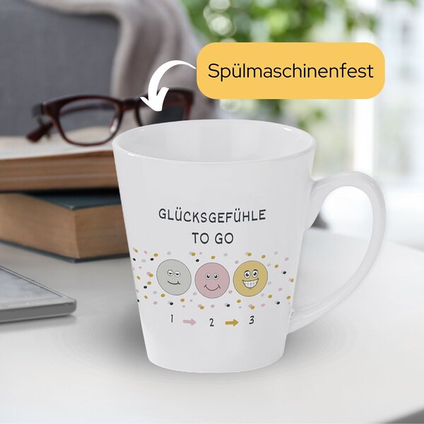 Tasse Glücksgefühle To Go Geschenk Geburtstag Kuestenglueck