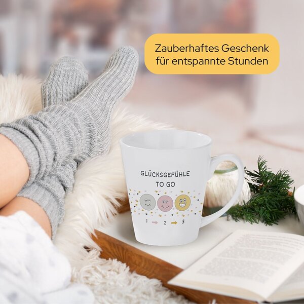 Tasse Glücksgefühle To Go Geschenk Geburtstag Kuestenglueck