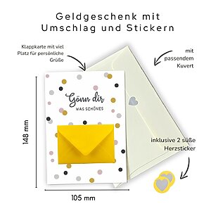 Geldgeschenk Gönn Dir Was Karte Papier Geburtstag Weihnachten Kuestenglueck2