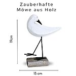 Moewe Aus Holz Deko Weiß Beige Deko Moewe Kuestenglueck2