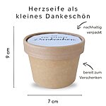 Seife Dankeschön Geschenk Herzform Geschenk Rosa Rosenseife Kuestenglueck2