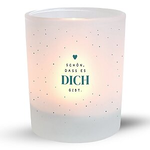 Windlicht Dass Es Dich Gibt Geschenk Freundin Kuestenglueck 8