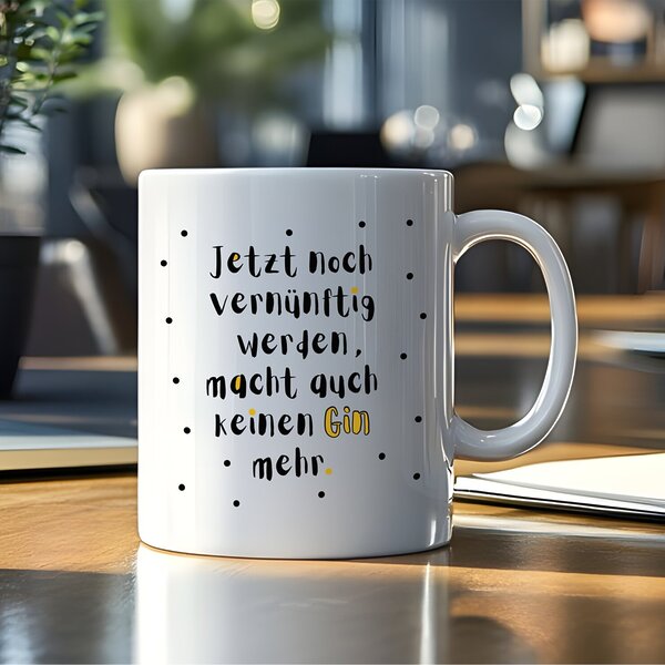 Tasse Gin Lustiger Ginspruch Geschenk Humor, Geschenk Frauen Geburtstag