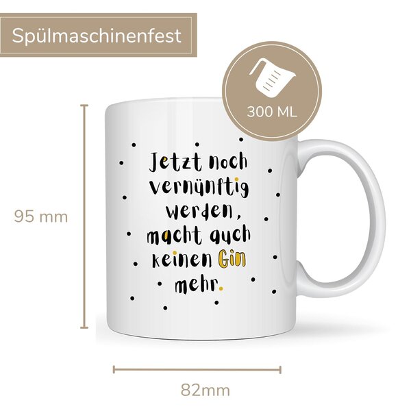 Tasse Gin Lustiger Ginspruch Geschenk Humor, Geschenk Frauen Geburtstag