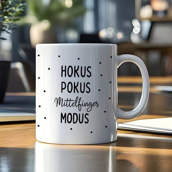 Tasse Hokus Pokus Geschenk Humor, Geburtstag