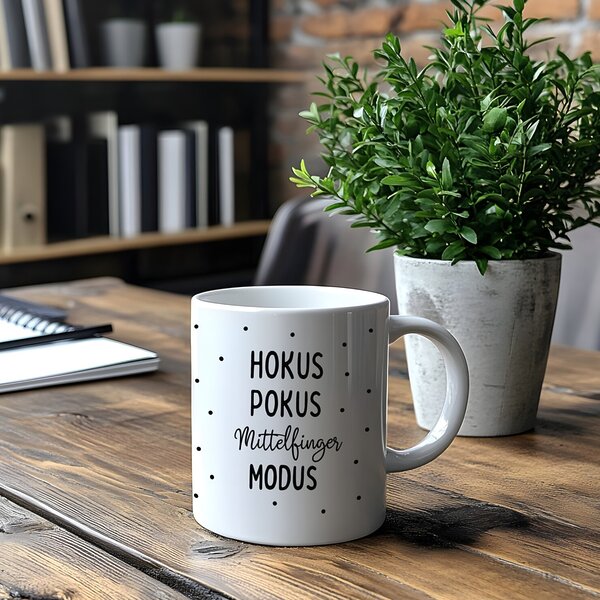 Tasse Hokus Pokus Geschenk Humor, Geburtstag