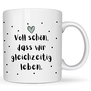 Tasse Voll Schön Spruch Freundschaft Partner Geschenk, Geschenk Frauen Geburtstag