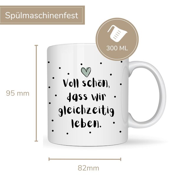 Tasse Voll Schön Spruch Freundschaft Partner Geschenk, Geschenk Frauen Geburtstag 8