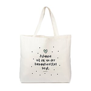 Einkaufszettel Einkaufstasche Canva Shopper Mit Spruch Kuestenglueck