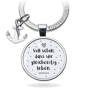 Schlüsselanhänger Geschenk Freude Voll Schön Kuestenglueck