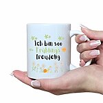 Tasse Frühling Spruch Frühlingsfreudelig Geschenk Geburtstag Freundin Kuestenglueck