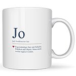 Tasse Jo Geschenk Humor, Geburtstag