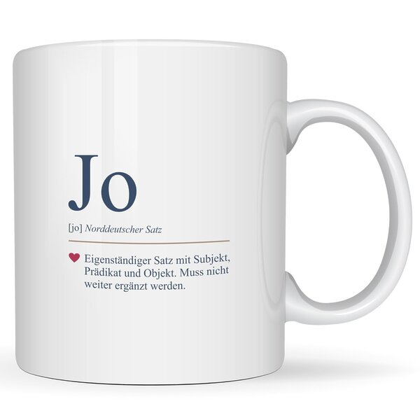 Tasse Jo Geschenk Humor, Geburtstag