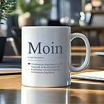 Tasse Moin Geschenk Humor, Geburtstag2