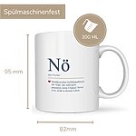 Tasse Nö Geschenk Humor, Geburtstag Maße