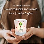 Windlicht Glas Voll Glück Geschenk Freundin Mutmacher Kuestenglueck