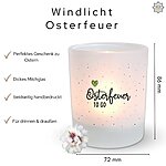 Windlicht Osterfeuer Teelichthalter Ostern Geschenk Deko Kerze Kuestenglueck